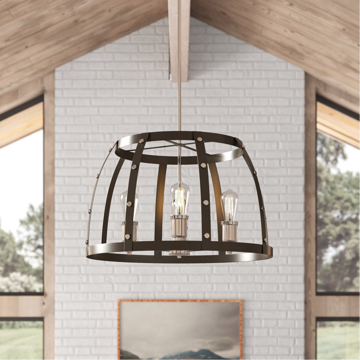 Presidio 6 Light 24 inch Rustique Chandelier Ceiling Light